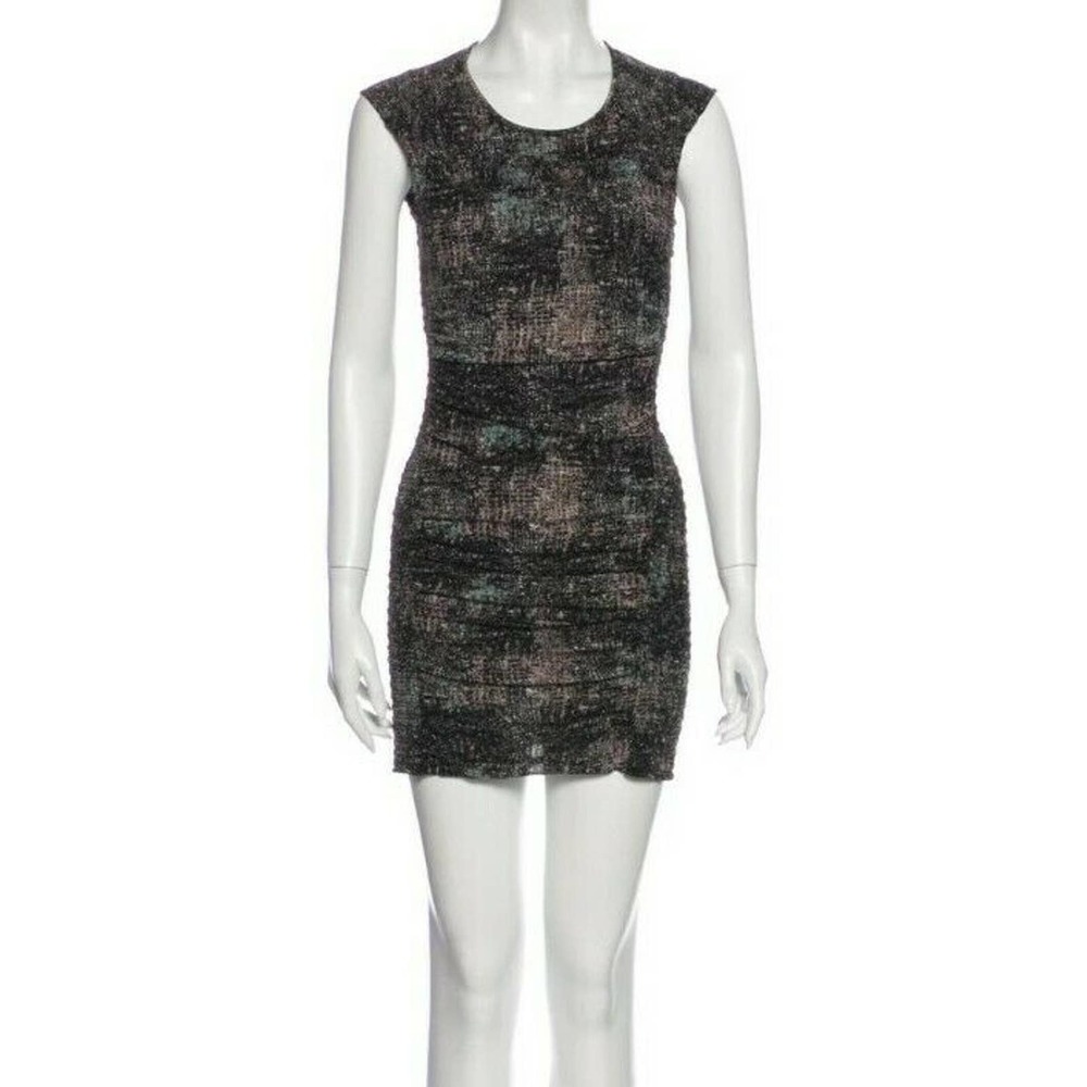 IRO Helena Sheath Dress Cap Sleeve Ruched Mini